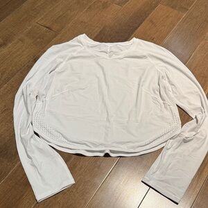 Lululemon Women's White Long Sleeve Top